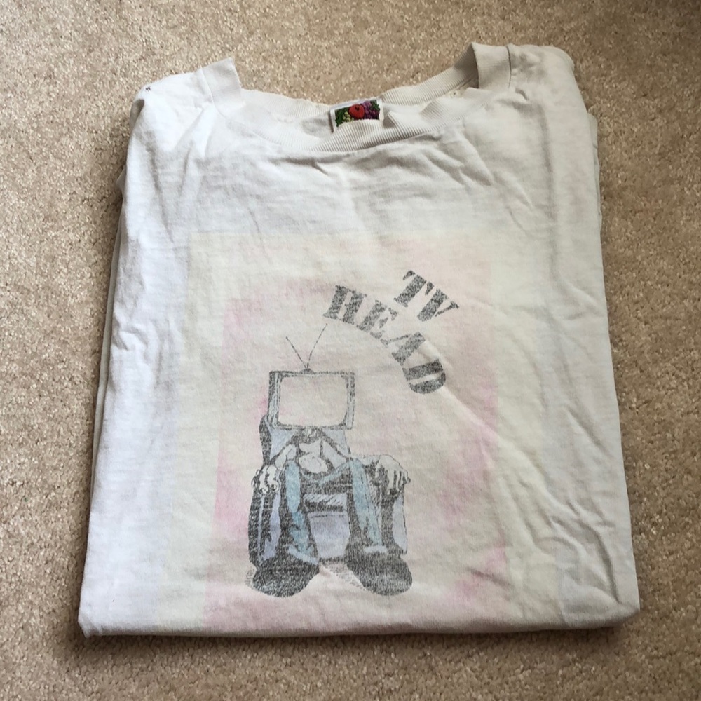 Vintage TV Head T-Shirt. Rare graphic shirt, fruit of the loom